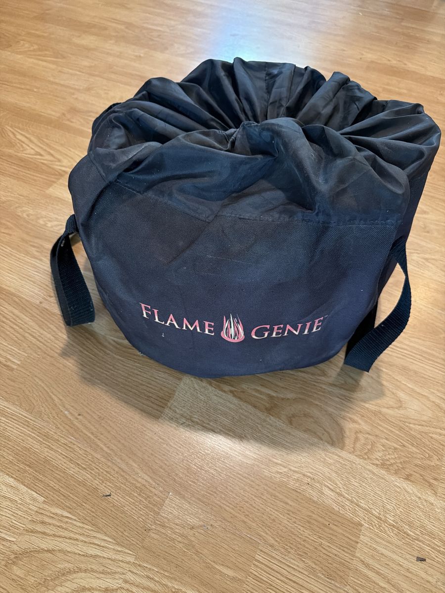 Flame Genie Pellet Fuel Fire Pit with bag of Premium Grade Wood Pellets