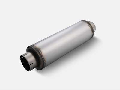5" Exhaust Muffler Resonator 30" Long Stainless Steel Universal Straight Through