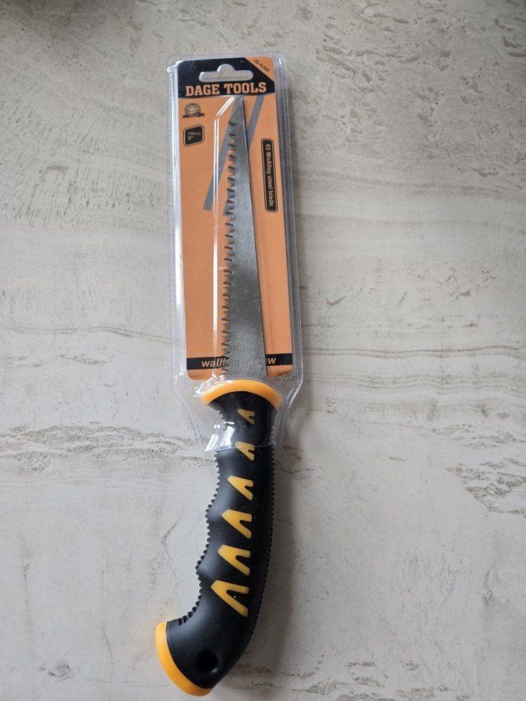 new sheetrock saw hand held comfortable grip well built