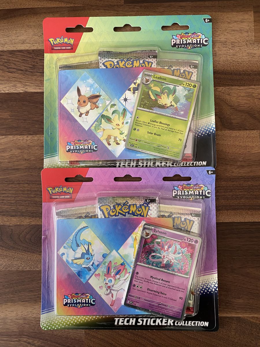 Pokemon Prismatic Evolutions Tech Sticker Cards