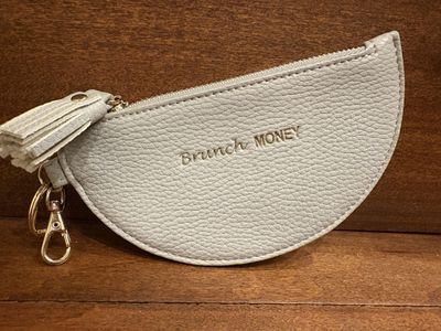New Gray “Brunch Money” Coin Purse - 2 available