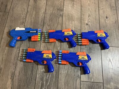 A Set of 5 -6 Shot Toy Guns