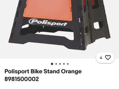 Polisport Foldable Pit Bike Stand - Lightweight, Heavy-Duty Motocross Stand for Dirt Bikes, MX, Off-Road Motorcycles - C