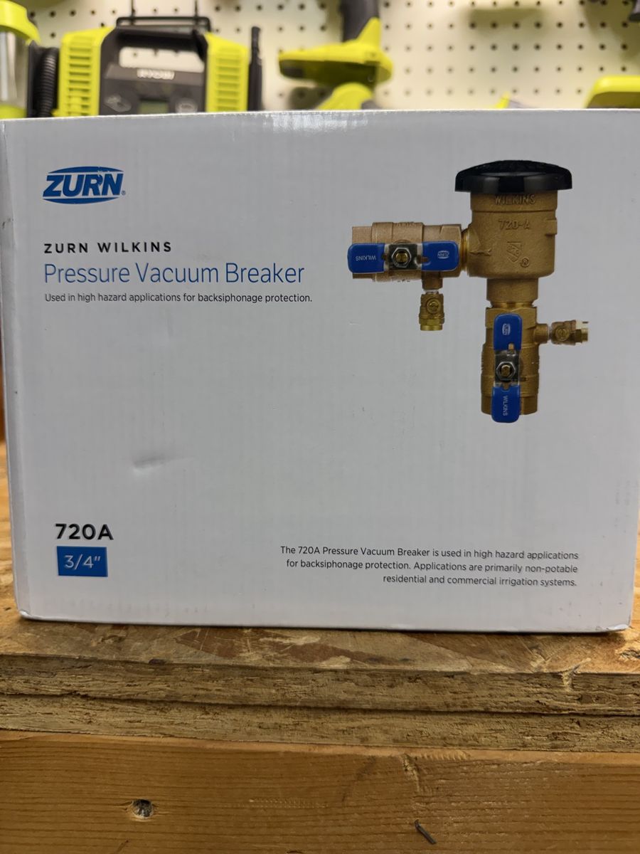 Zurn Wilkins 720A 3/4" Pressure Vacuum Breaker