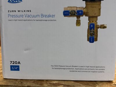 Zurn Wilkins 720A 3/4" Pressure Vacuum Breaker