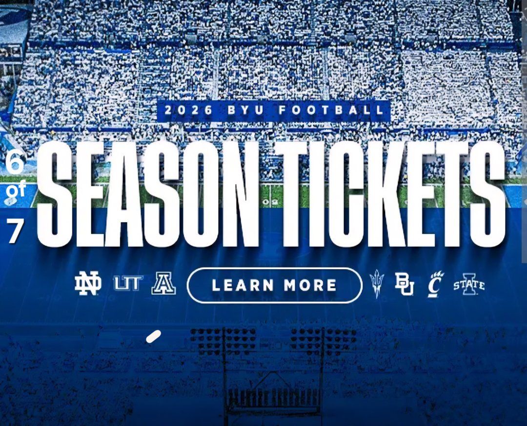 2 BYU Football Tickets for 2026 Season