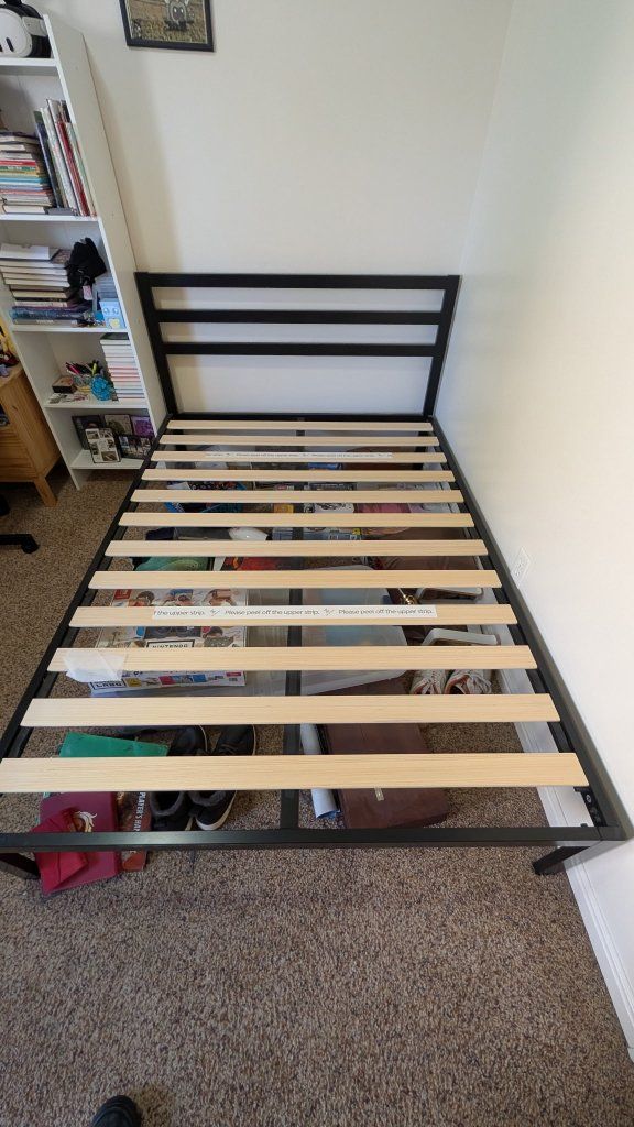 Full size metal bed frame