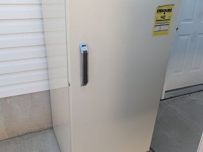 Upright Freezer - White, Energy Guide Label, Excellent Condition