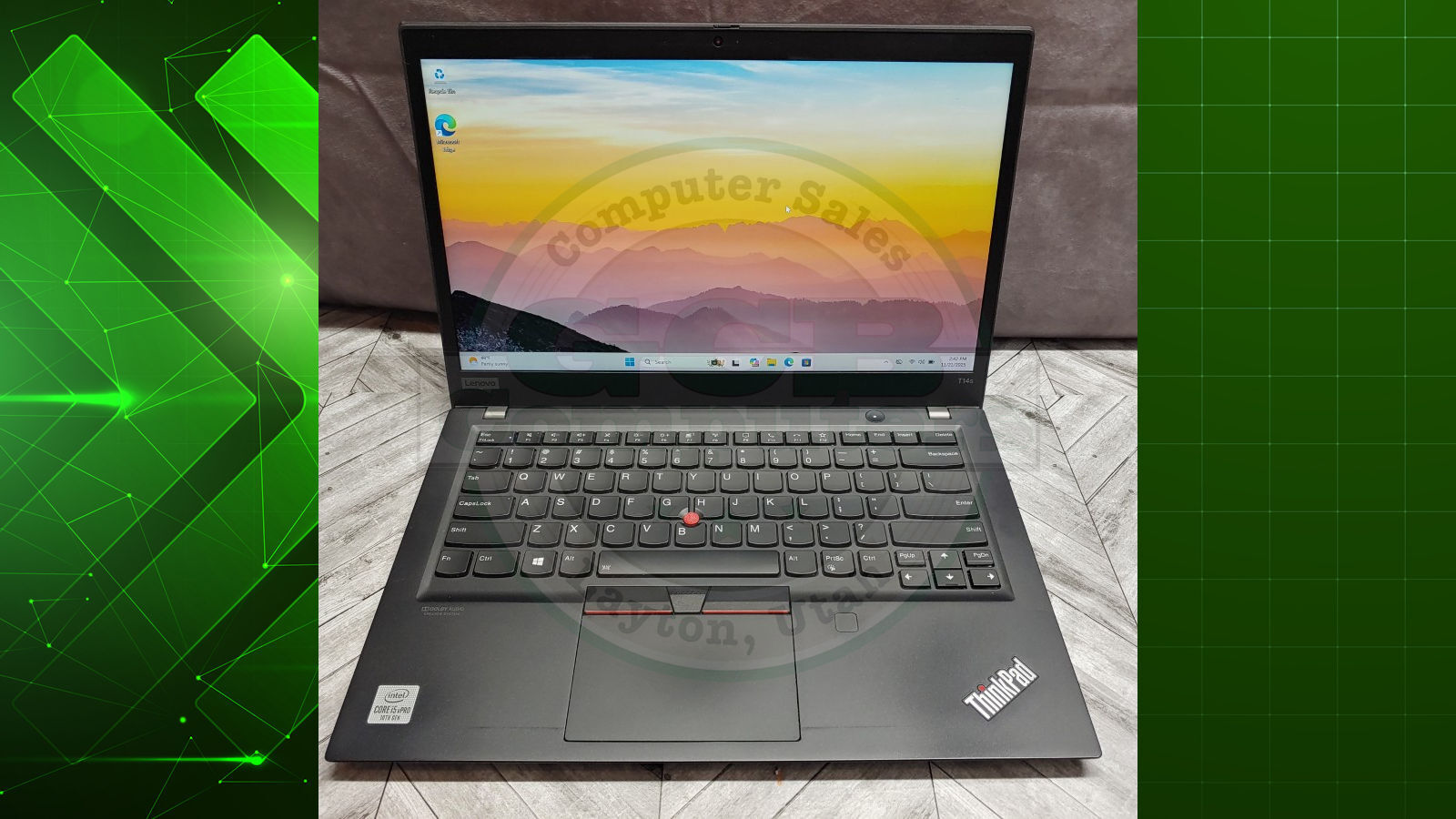 Lenovo Thinkpad T14s i5-10310U 512GB SSD 16GB RAM 1080P 14 Inch Screen Windows 11 Laptop