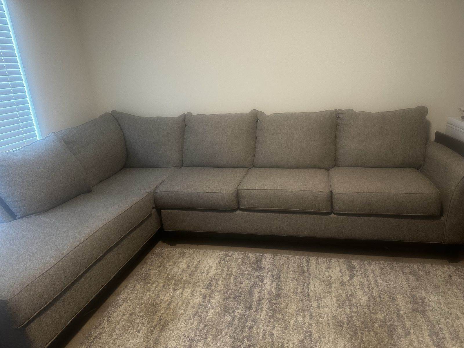 Gray L-Shape Sectional Sofa