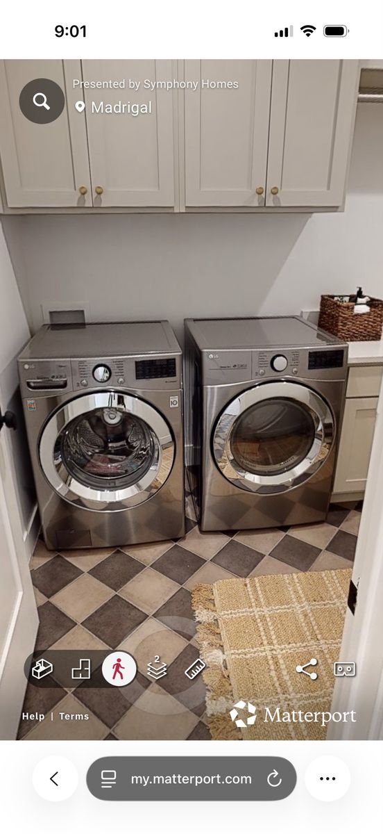 LG Front Load Washer WM3700HVA and Electric Dryer DLEX3700V Set - Graphite Steel