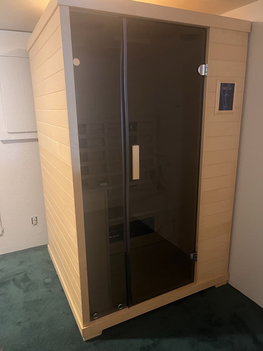 2-Person Infrared Sauna - Low EMF, Bluetooth, Chromotherapy