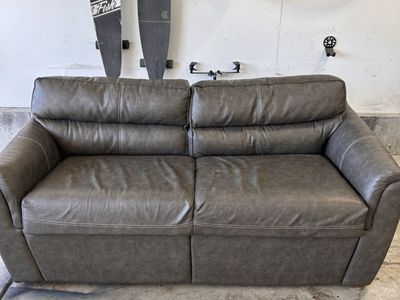 Small Faux-leather Sofa