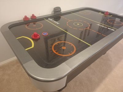Air hockey table.