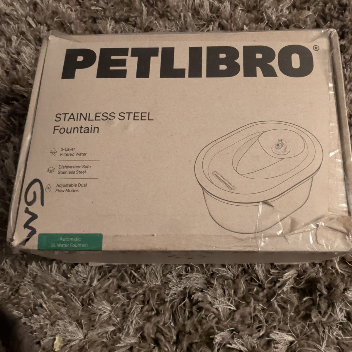 stainless steel pet fountain