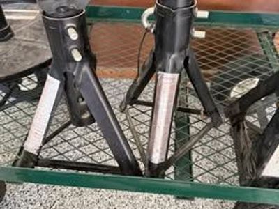 Heavy-Duty Pin-Style Jack Stands — Pair