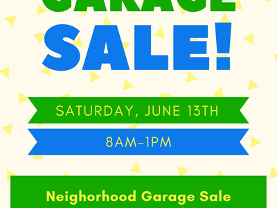 BIG Neighborhood Garage Sale - Saturday, June 13th @ 8am-1pm (1868 Mountain Pines Lane, Ogden, UT)