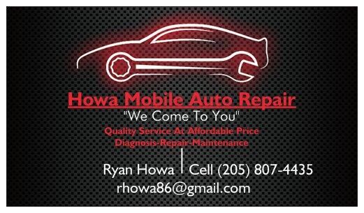 Howa Mobile Auto Repair | Vehicle Diagnosis | Over 100 5 Star Reviews