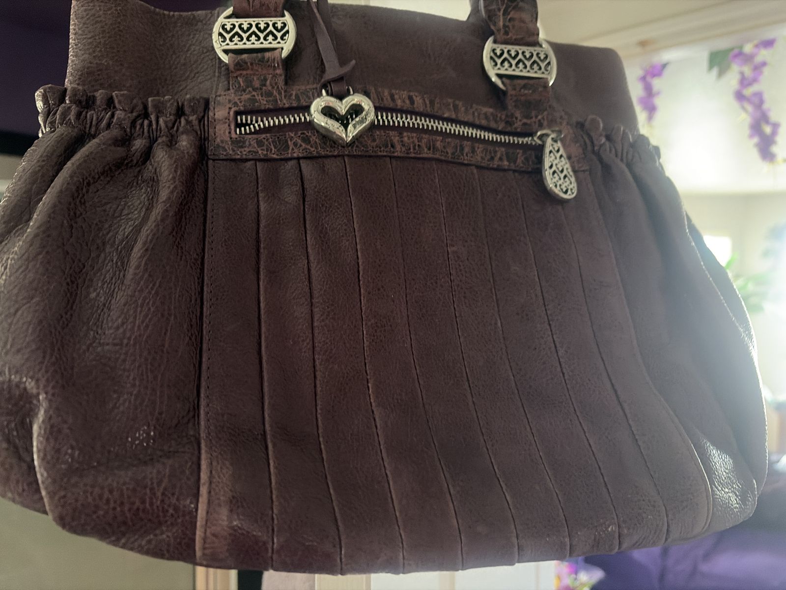 Purple Brighton satchel
