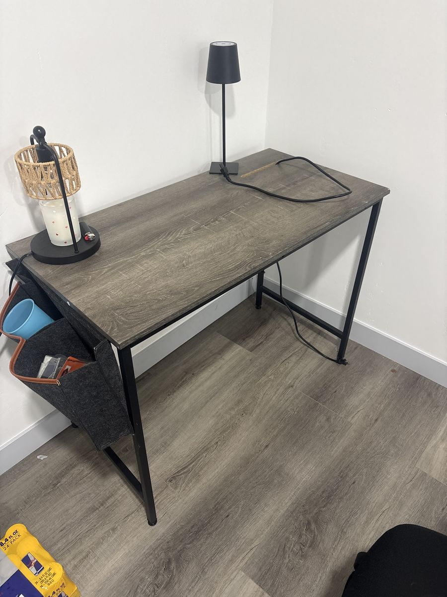 Wood And Steal Desk