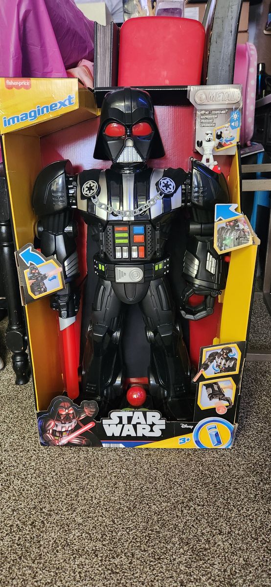 Brand new Star Wars, Darth Vader Bot Action Figure, Includes Stromtrooper Figure, Imaginext