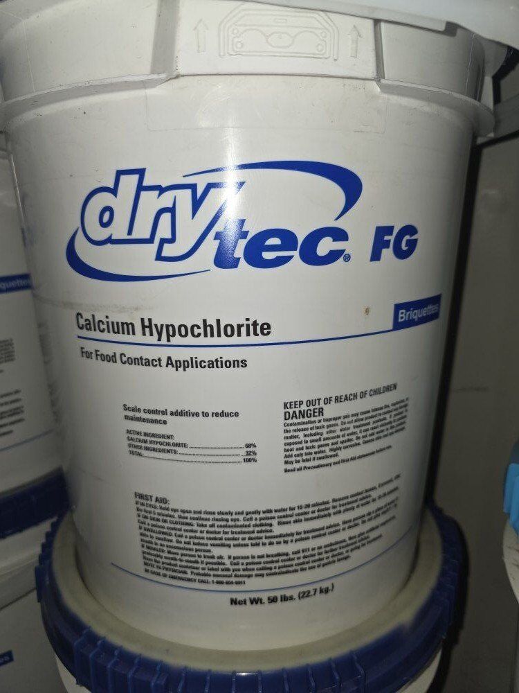DryTec FG Calcium Hypochlorite Briquettes  50 lb