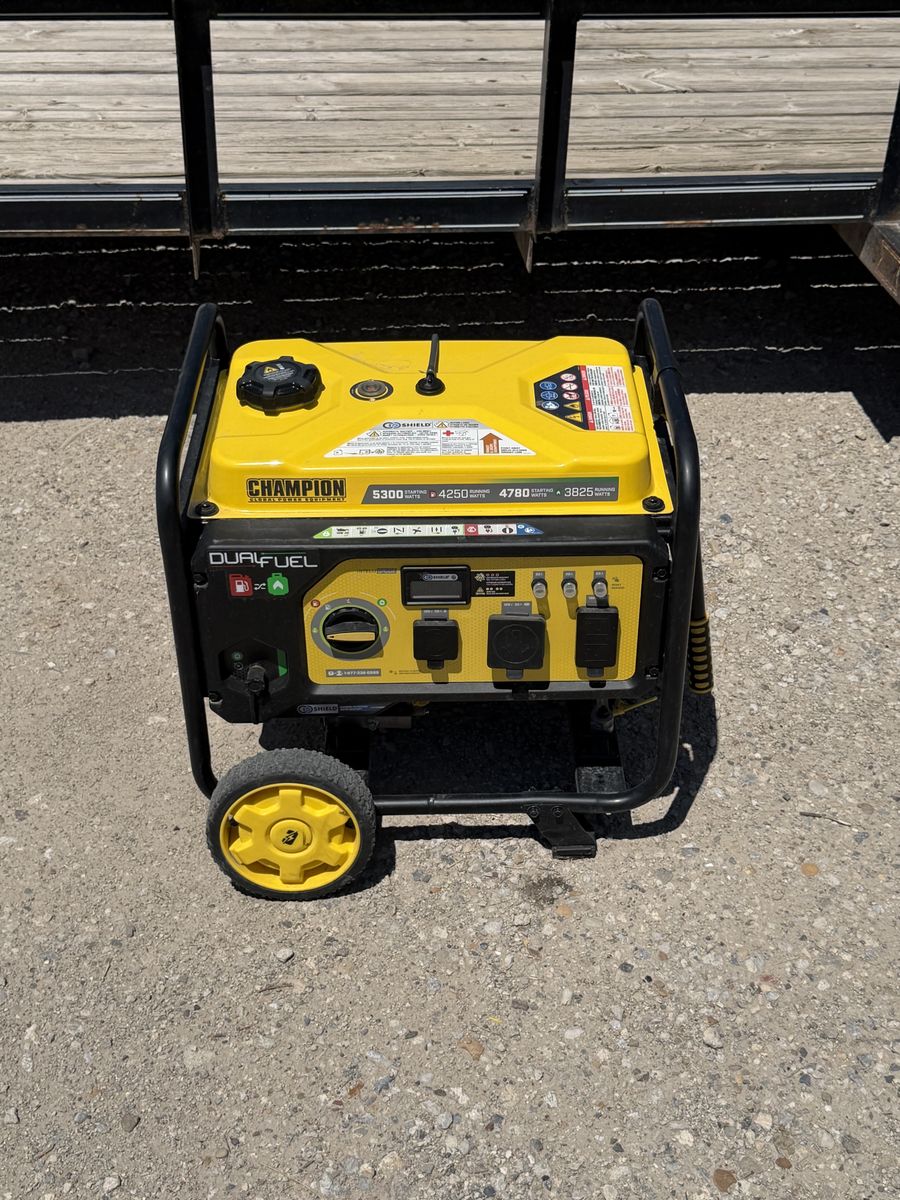 5200 duel fuel champion generator