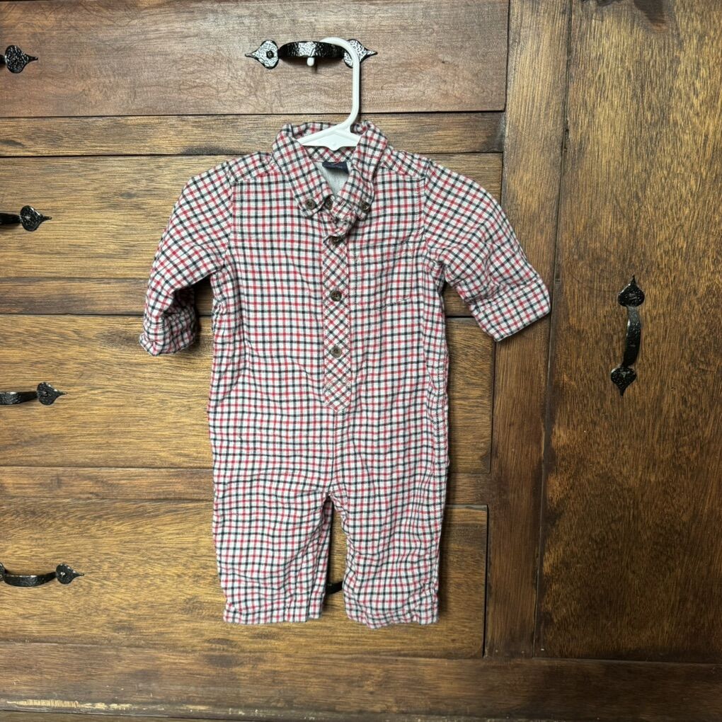 Baby Gap Plaid Onepiece Outfit 3-6 months