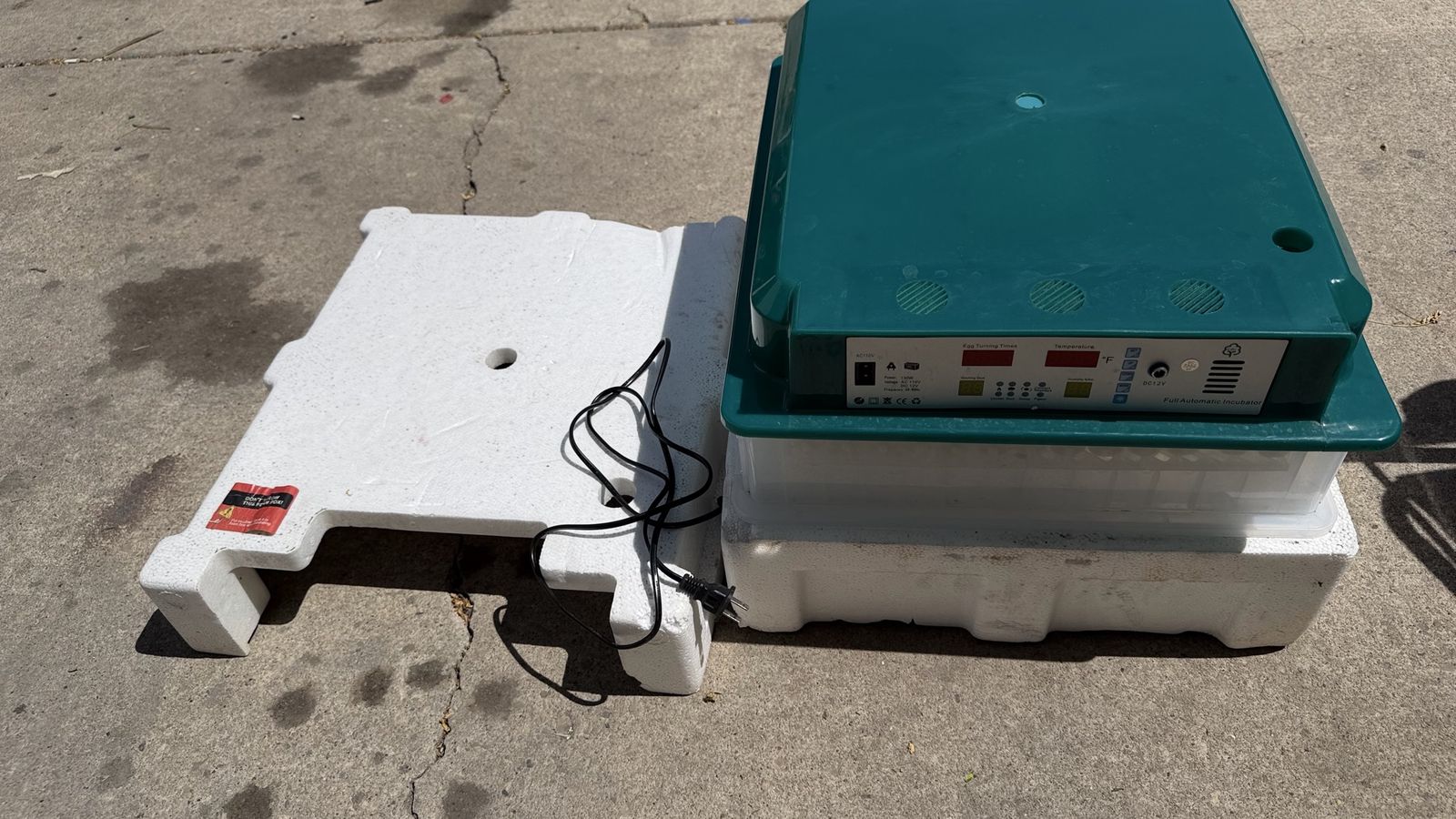 Full Automatic Egg Incubator with Digital Temperature and Humidity Control