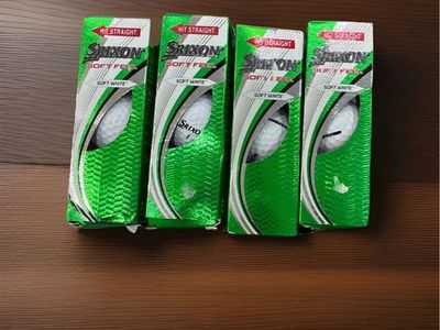 SRIXON Hit Straight Soft Feel Soft White Golf Balls 4 Boxes Of 3 New