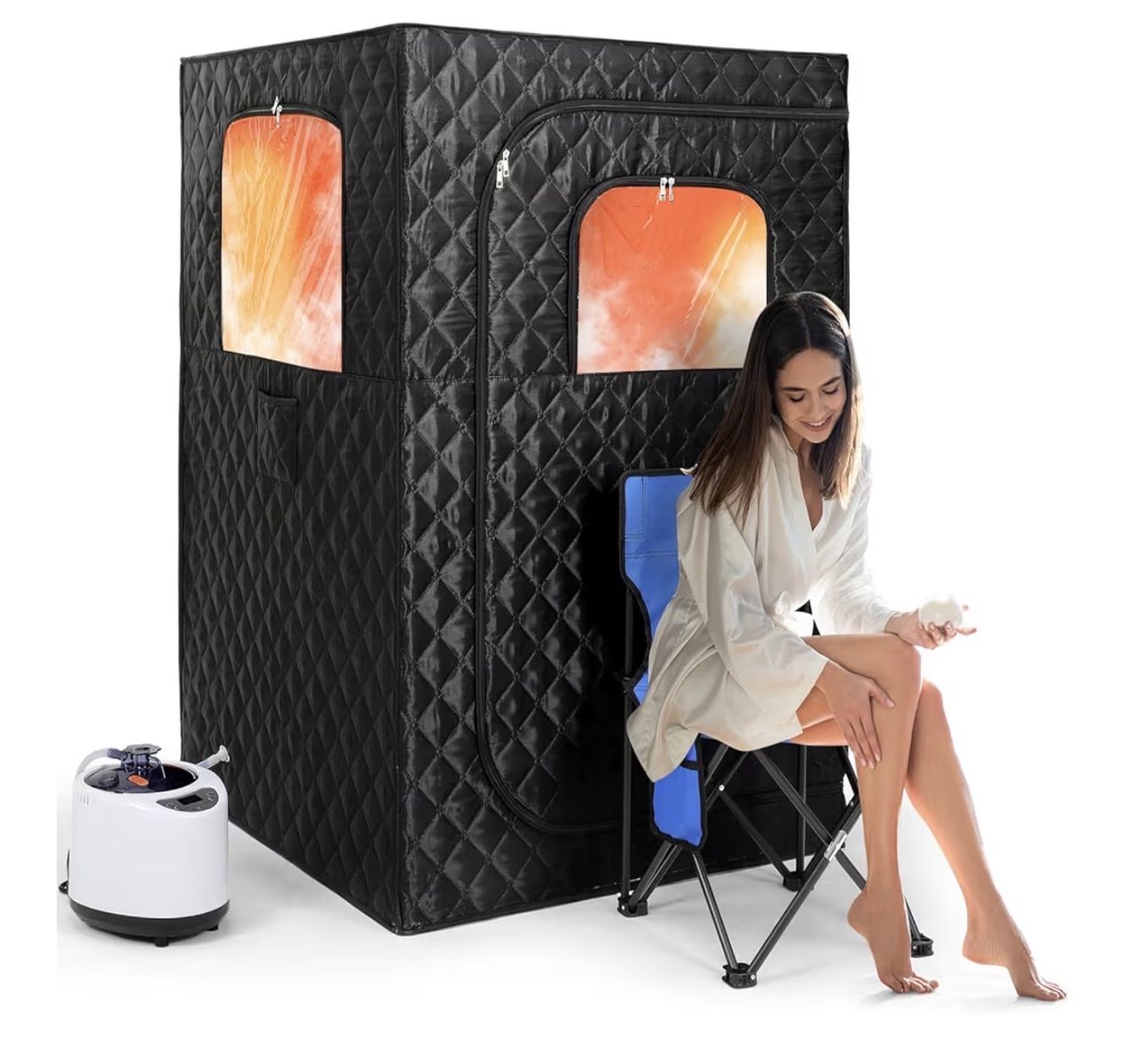 NEW Upgraded Version Portable Sauna for Home Full Body Personal Sauna Steam Sauna Tent at Home Spa