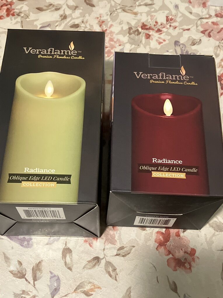 New Veraflame LED Premium Scent Flameless Candles