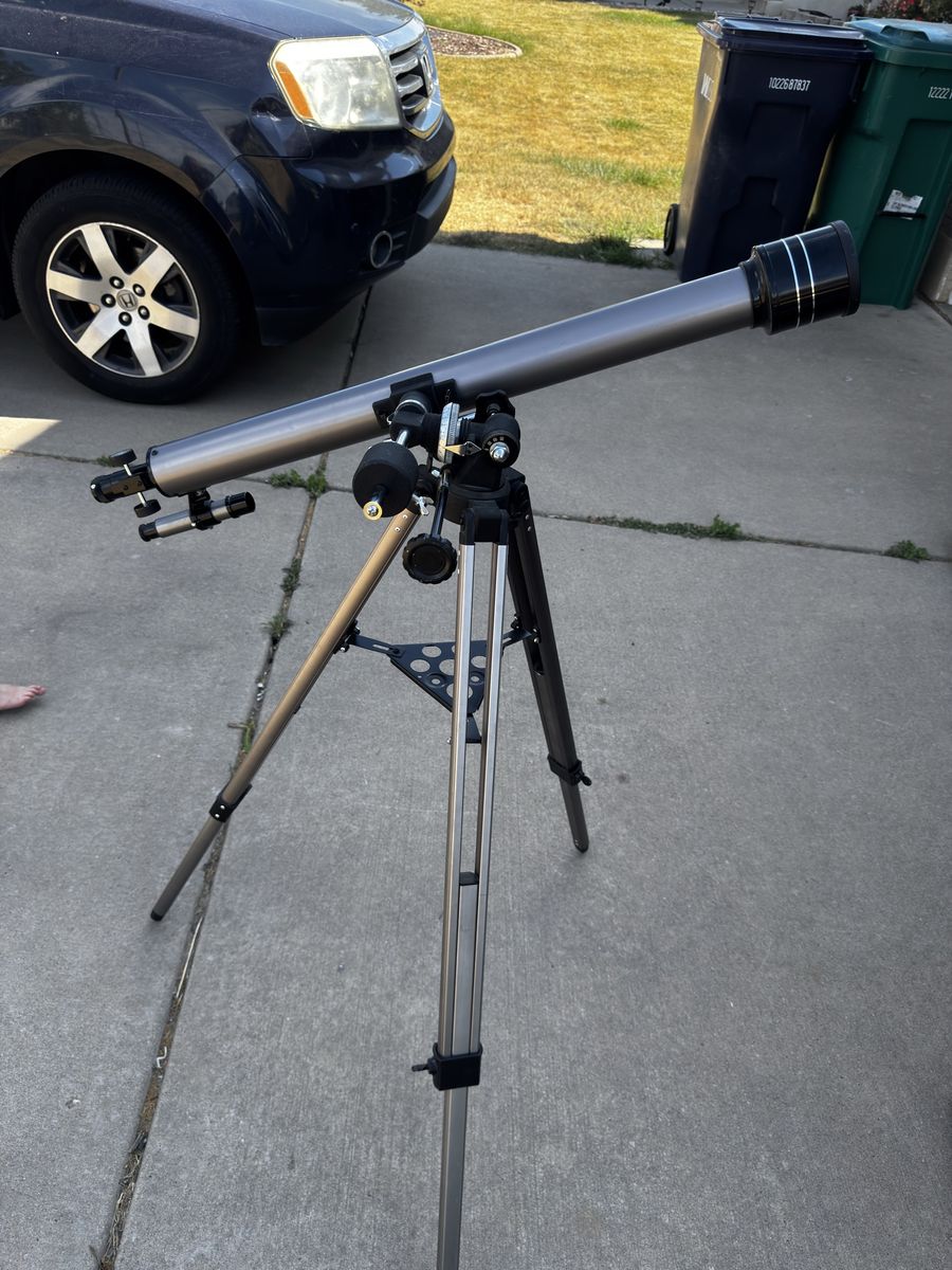 Tasco Refractor Telescope, Gray - Great for Astronomy Beginners, Stargazing