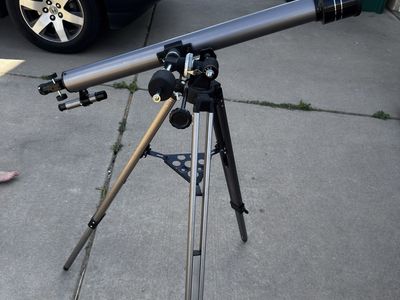 Tasco Refractor Telescope, Gray - Great for Astronomy Beginners, Stargazing
