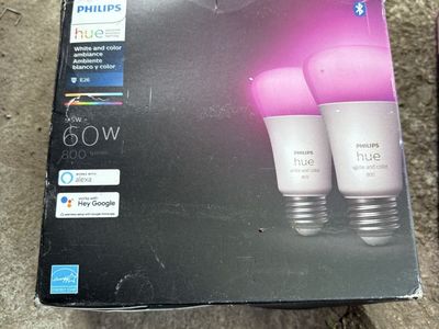 Phillips Hue Bulbs (100w / 75w / 60w - A19) - Gradient Extension - Flood Light white and color