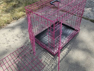 Small wire dog crate