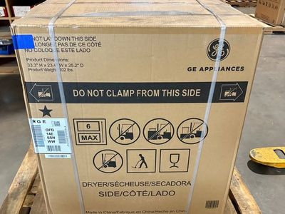 GE GFD14ESSNWW 24" Stackable Electric Dryer in White, Brand New!
