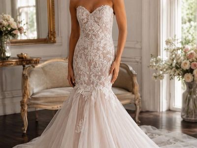 Womens Size 8 Cocomelody MermaId Wedding Dress
