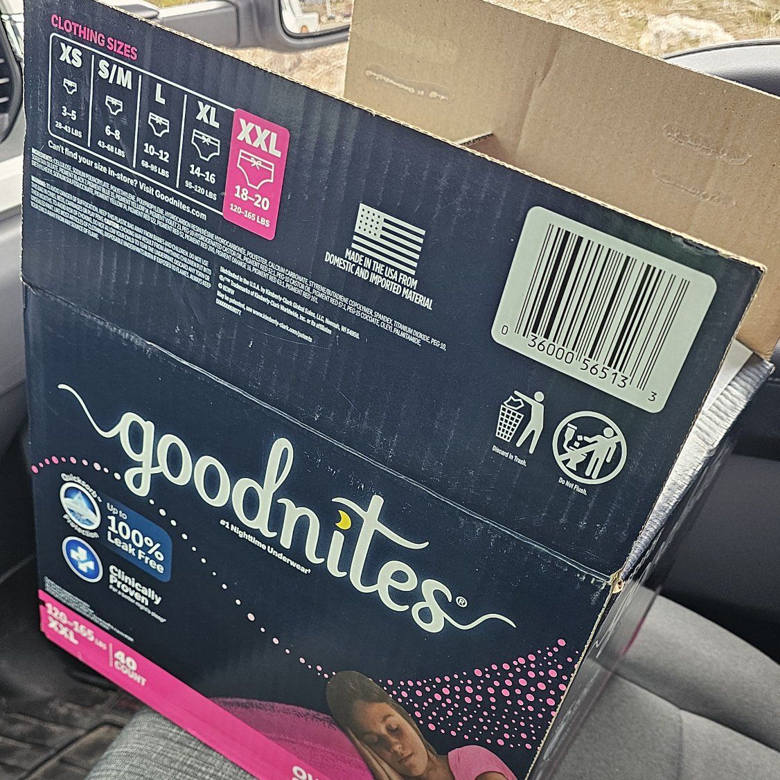 Goodnites XXL diapers