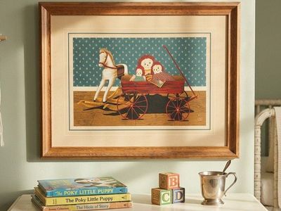 Vintage Raggedy Ann Andy Framed Canvas Art