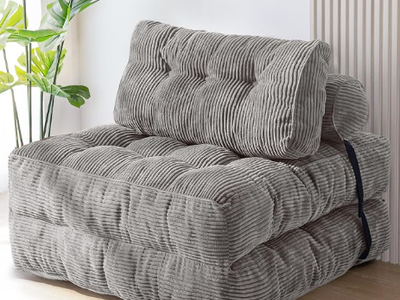 MAXYOYO Folding Sofa Bed, Convertible Chair Bed with Pillow Foldable Couch with Back Support