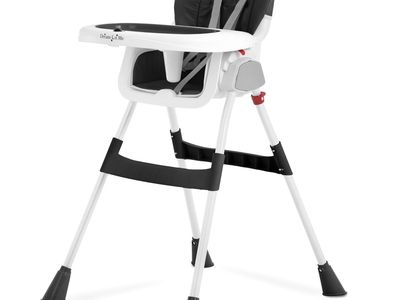 Brand new Dream On Me Table Talk Convertible 2-in-1 Portable High Chair - Black/White