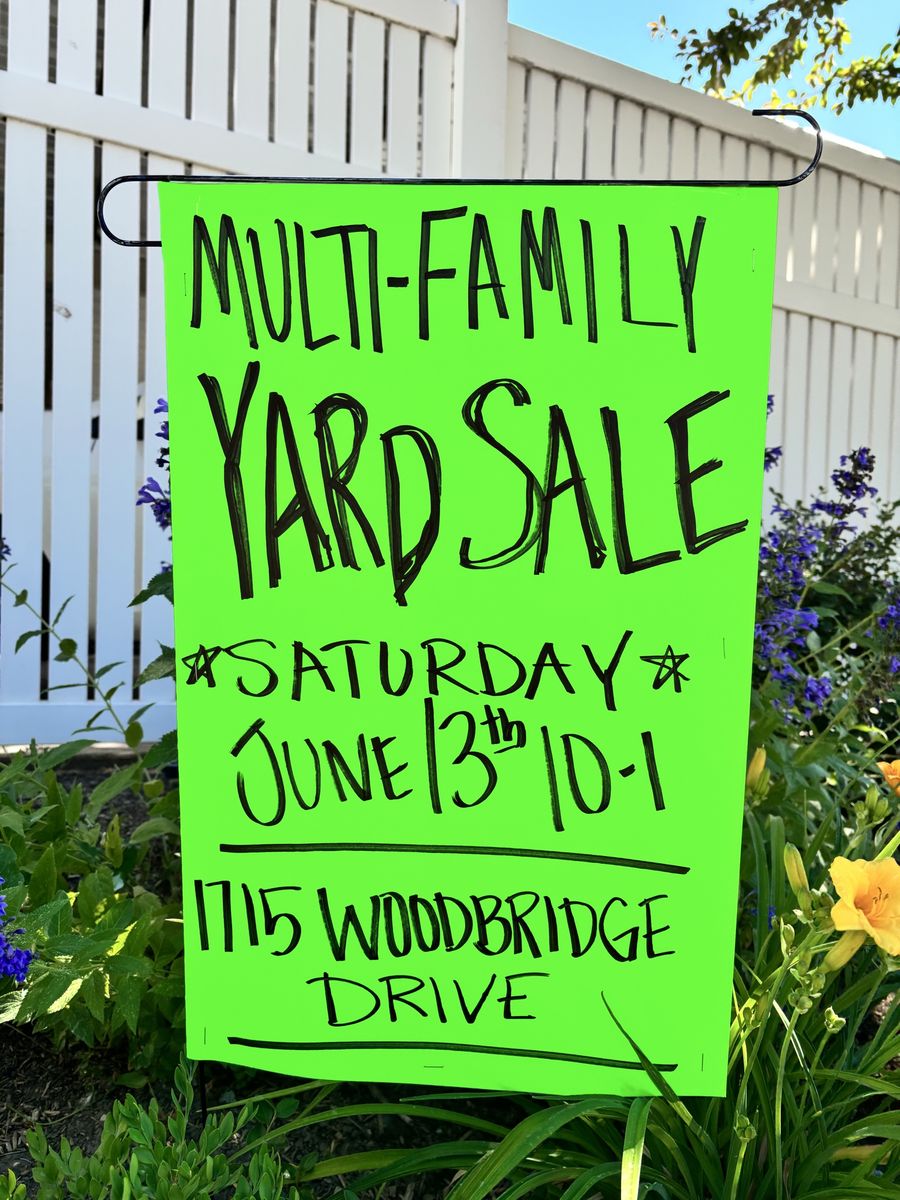 Multi-Family Yard Sale - June 13th, 10 AM - 1 PM at 1715 Woodbridge Drive Holladay