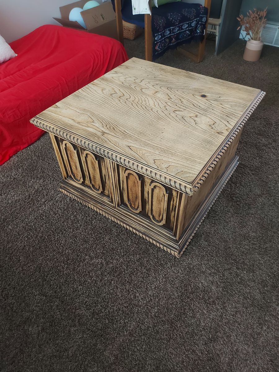 Rustic Solid Wood Coffee Table / Storage Chest