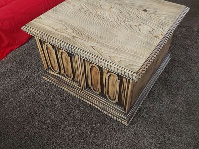 Rustic Solid Wood Coffee Table / Storage Chest