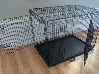 48" XL Double Door Dog Crate – Excellent Condition