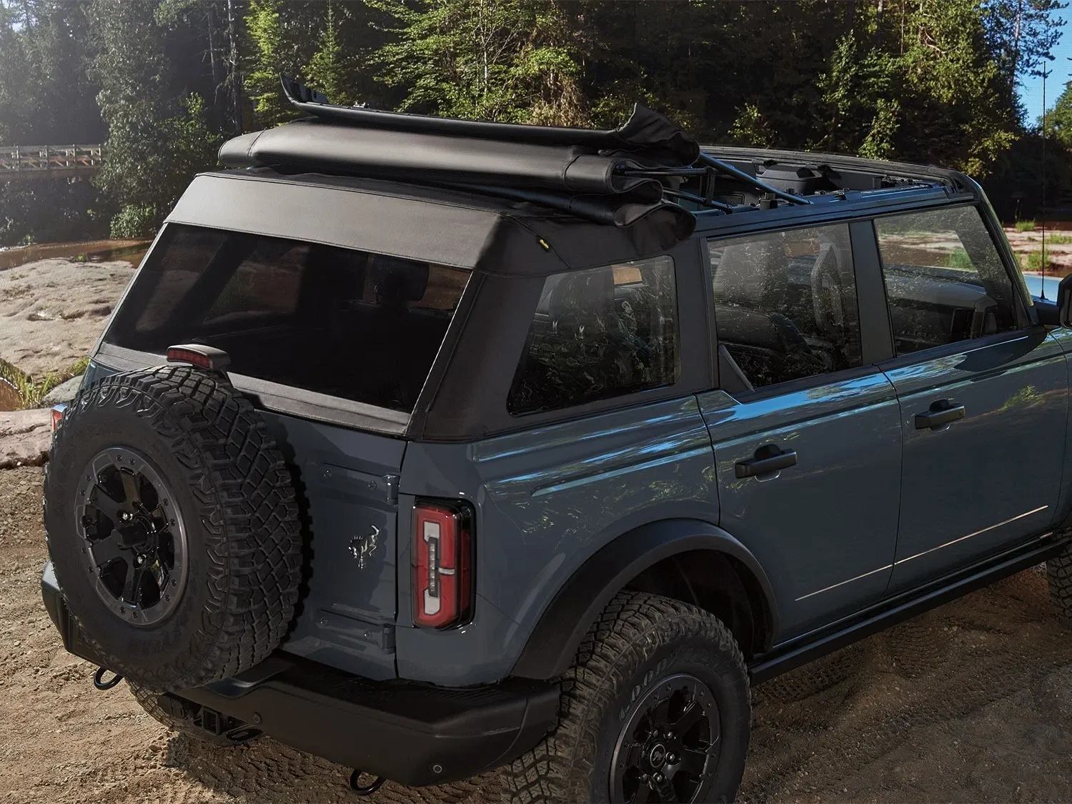 TrekTop Soft Vinyl Retractable Top Fits 2021-2025 Bronco 4 Door Genuine Ford VM2DZ-78501C25-E