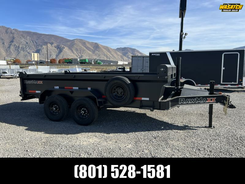 RawMaxx 7x14 GDX Heavy Duty Telescopic Dump Trailer