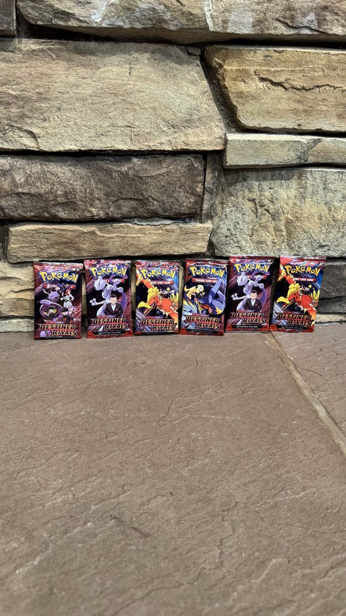 Pokémon Destined Rivals 6 Booster Packs Pokemon Cards