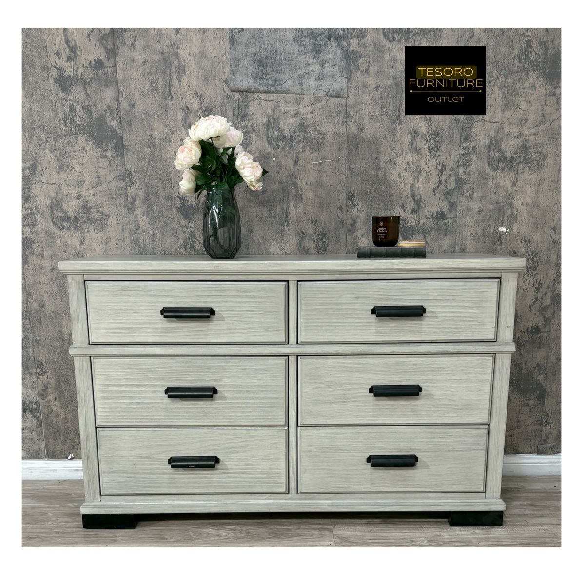MODERN GREY DRESSER AMAZING DEAL